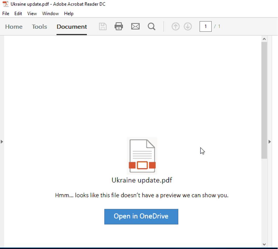 Image of an example of a recent COLDRIVER phishing lure